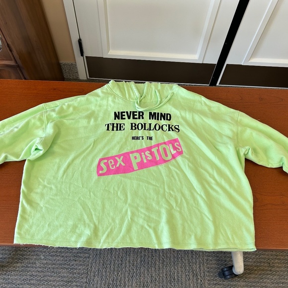 Torrid Size 2 Sex Pistols Cozy Fleece Crop Hoodie NWOT - Picture 1 of 1